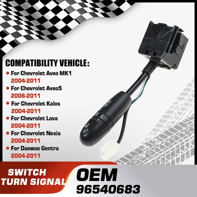 

Car Turn Signal Switch For Chevrolet Aveo Chevy Aveo5 Chevy Kalos Chevy Lova Chevy Nexia Daewoo Gentra Daewoo Kalos Pontiac G3