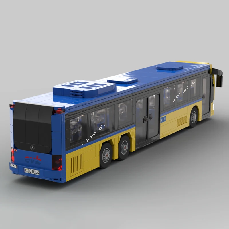 City Vehicle MOC Citaro L Bus Building Blocks Model Bricks Sets Assemble Display Children's Toys Gifts 706PCS