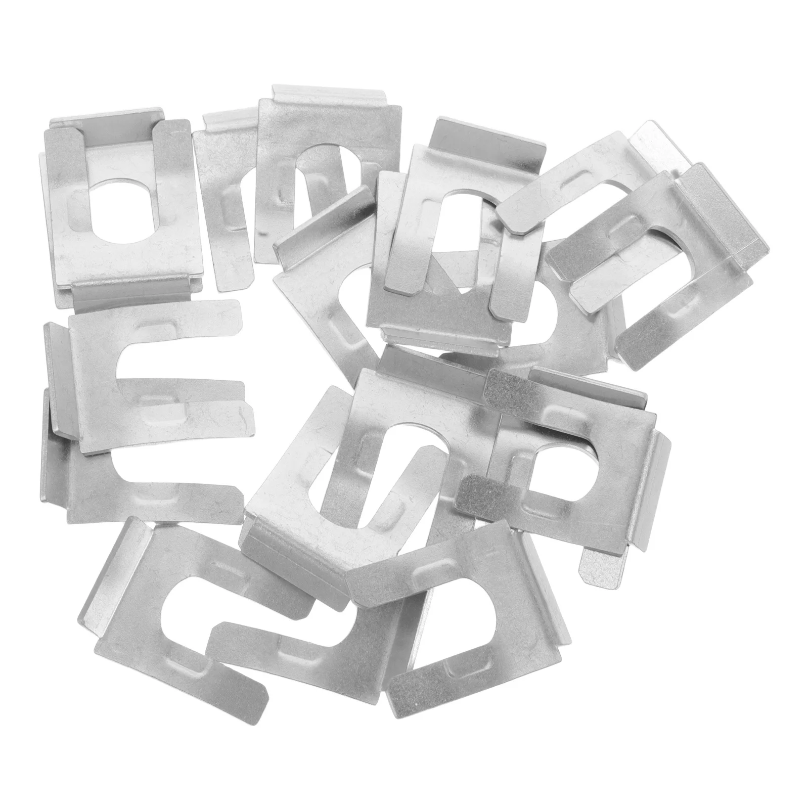 

20pcs Car Hose Clips Metal U-Shaped Line Retainer For Auto Brake Hose Pipe, Universal Brake Cable Fixing Clamp, Engine Parts