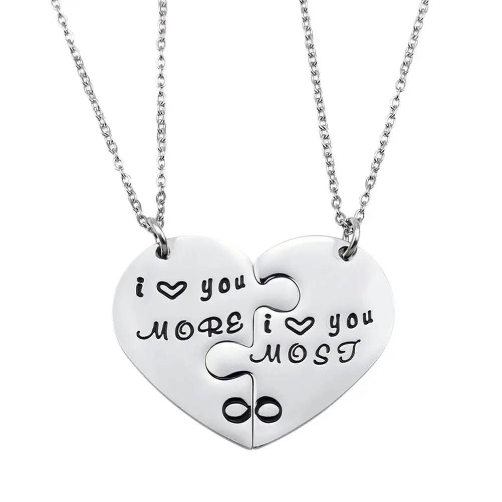 

Ожерелье для пары, 1 пара, в форме сердца, идеально подходит для особых мероприятий, аксессуар для шеи