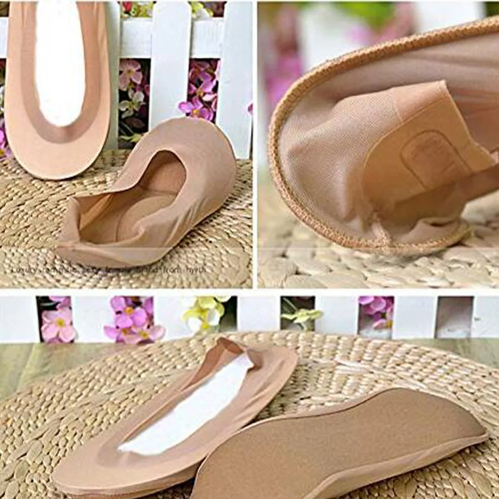 1Pair Orthotic Boat Socks Arch Support Cushion Padded Invisible Socks 3D Foot Massaging Pad Long Wear Comfort Sweat