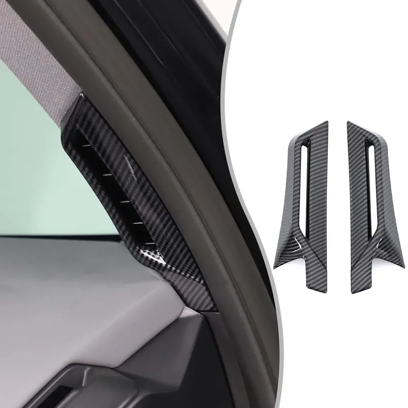 ABS Carbon Fiber For BMW X3 G45 2025+ Car styling Car front A-pillar air outlet frame decorative sticker interior accessories