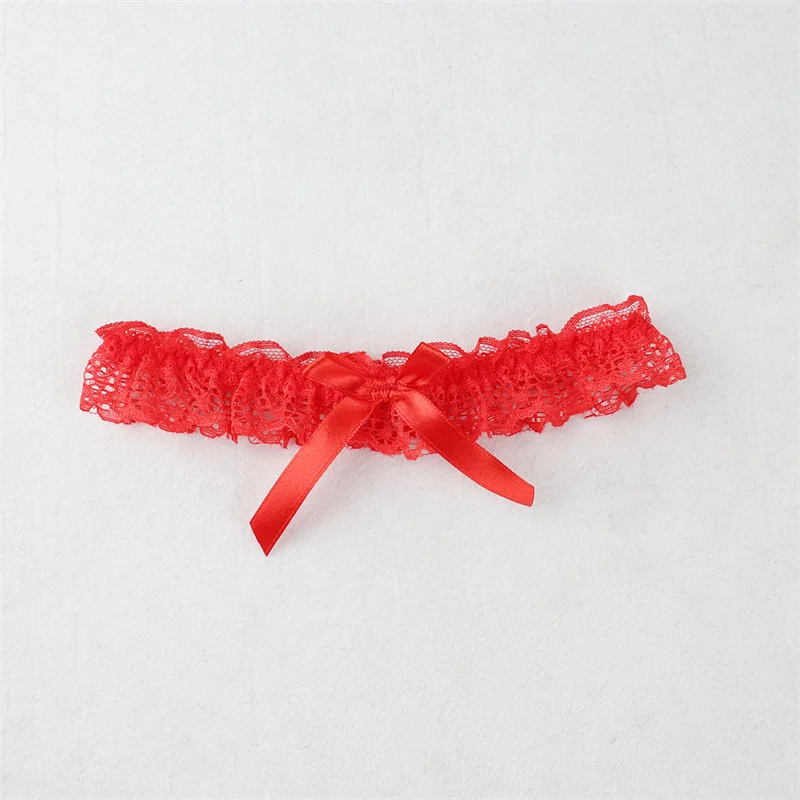 Anneau de jambe en dentelle avec nœud pour femme, jarretelles florales, lingerie sexy, ceinture nœud papillon, boucle de jambe, patients de mariage, cosplay, bas Lolita fille, jarretelles