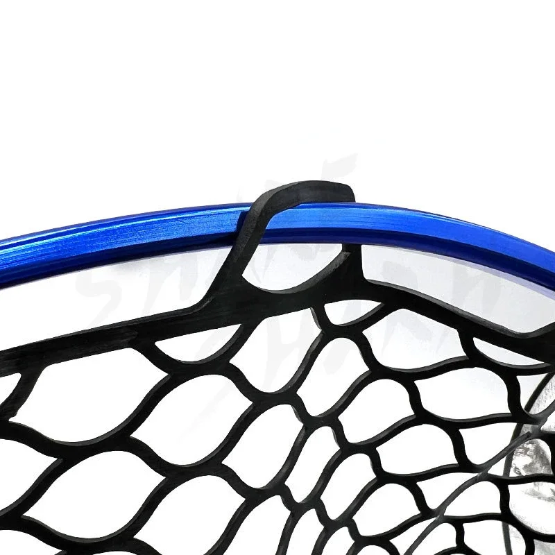 Aluminum Alloy Fish Landing Net Fishing Net with Anti-Slip Telescoping Rubber Pole Handle Extend For Kids Grown-ups Men Women - view 4