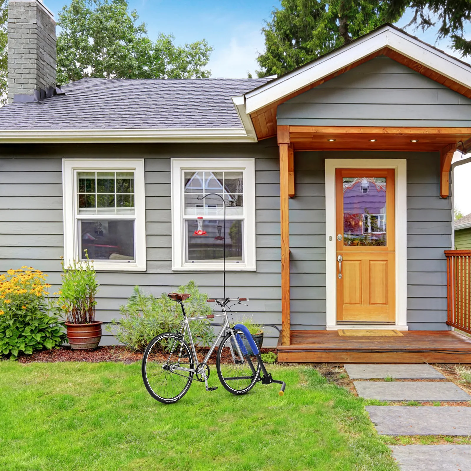 

Professional Heavy-Duty Kickstand for Bicycle Rear Stand Floor Mount Wear-Resistant Long-Lasting Bike Leg Support Side Parking