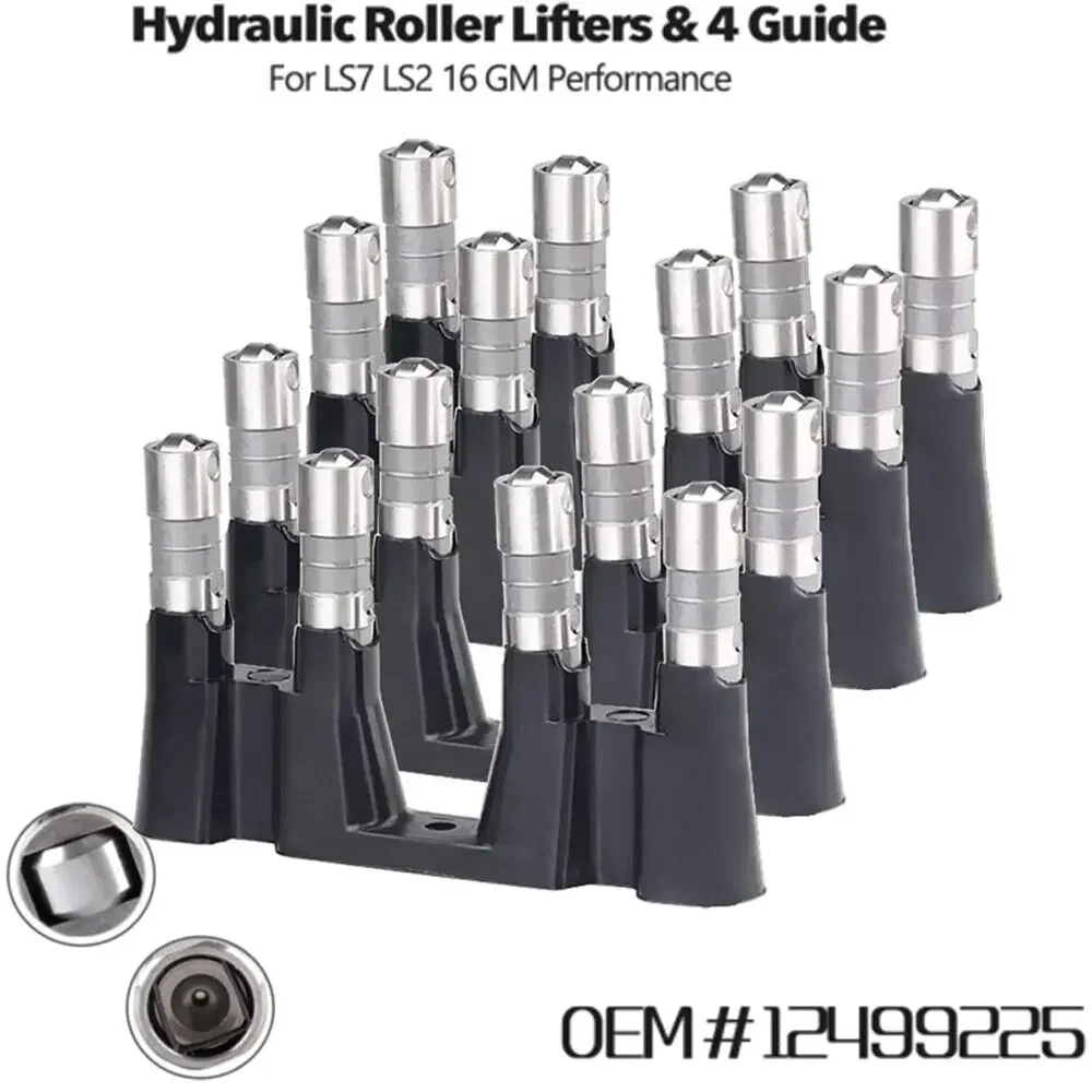 12499225 16pcs levantadores rolo hidráulico e 4pcs bandejas guia para 1992-2014 Chevy 3.3L 3.8L 4.3L V6 motor 17120735