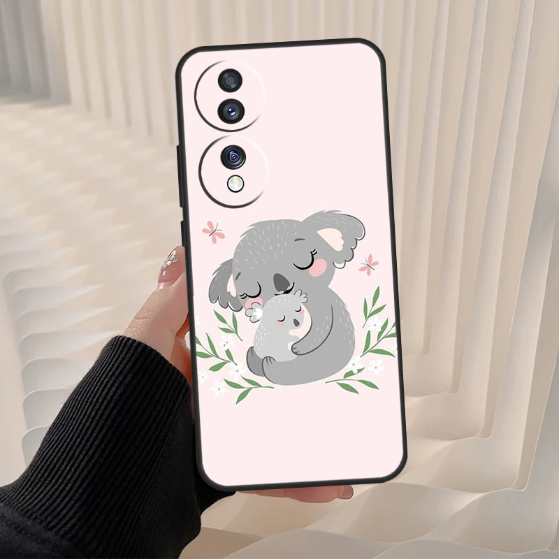 Cute Baby Sloth Case For Honor X8 X9 X7 X6a X7a X8a X9a 10 50 70 90 Lite Magic 5 4 Lite Magic 5 Pro Cover