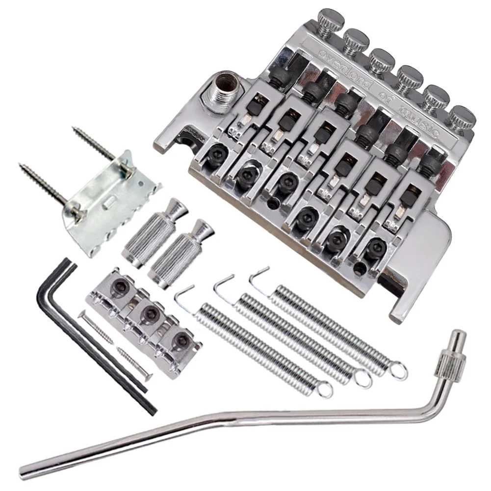 1Set Electric Guitar Floyd Rose Double Tremolo Bridge Assembly System Double Locking Tremolo Bridge Set For Electric Guitars New