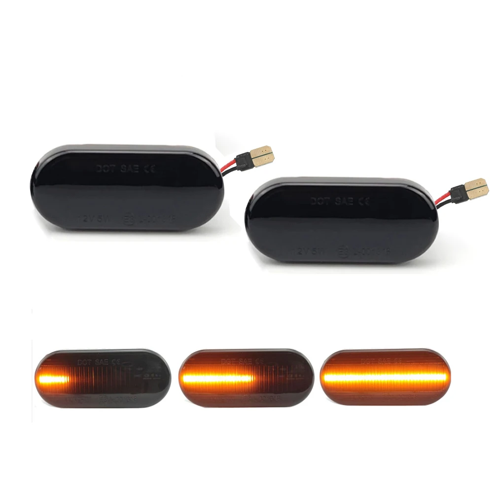 2pcs LED Dynamic Side Marker Light Turn Signal Light For SEAT Ibiza 6L Cordoba Toledo Leon MK1 MK2for Octavia