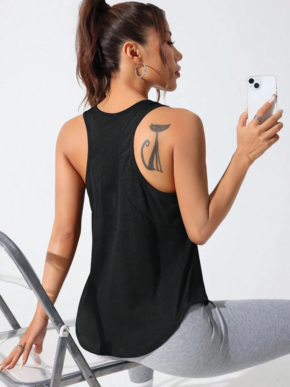 Sommer Damen Einfarbige Tanktops Schnell Trocknende Sportweste Lässige Atmungsaktive Weiche Ärmellose Fitness Outdoor-Bekleidung Damen Tank-Shirts