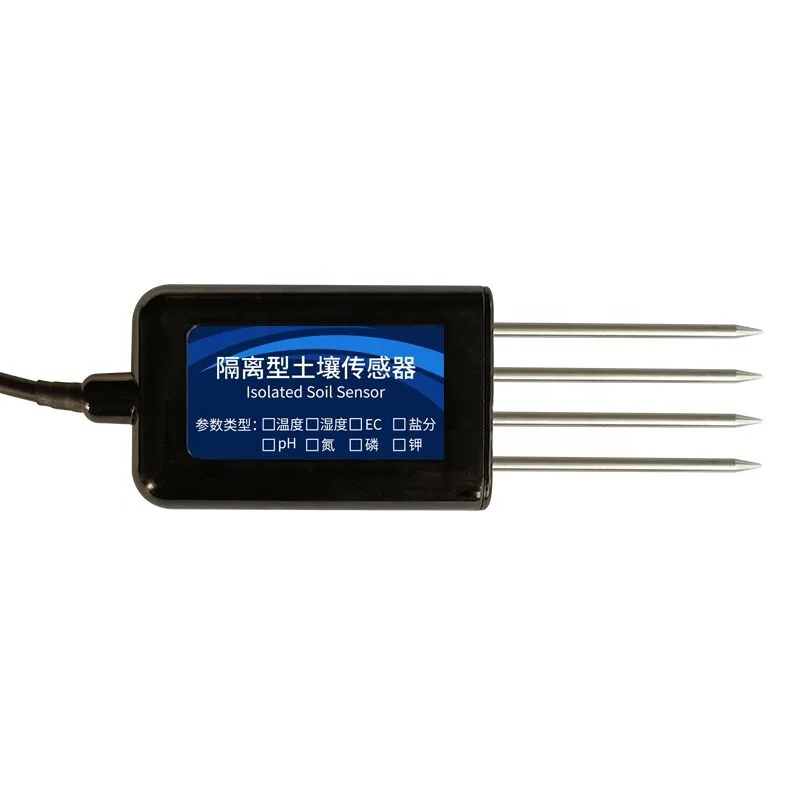 RS485 Modbus 7 in 1 Umidità del suolo Temperatura Ec Salinità Sensore Npk Sensore del suolo agricolo