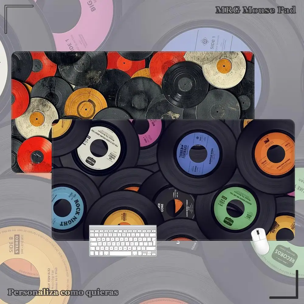 

Vinyl record Table mat for work desk Desk mat pad Keyboard mat XXL Mouse Mouse carpet Minimalist desk mat Pad