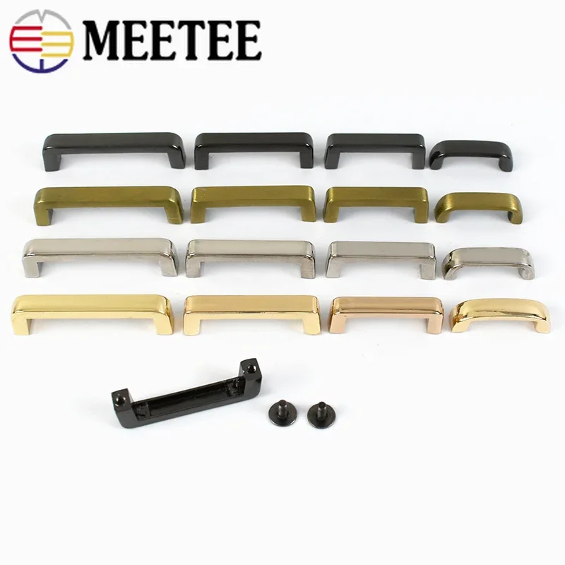 10/20pcs 20/26/31/38mm Metal Bag Buckles Fashion Arch Bridge Hanging Hooks Screw Connector for Handbag Strap DIY Leather Crafts