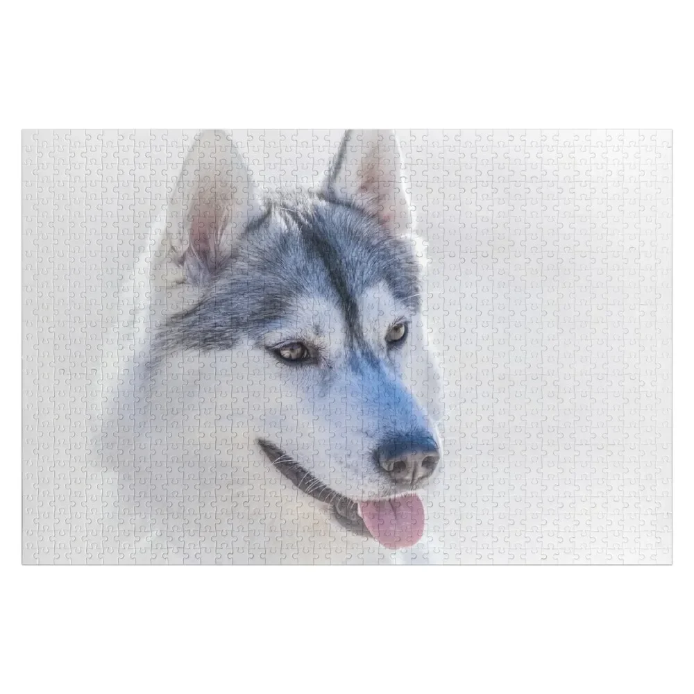 

Siberian Husky Portrait Jigsaw Puzzle Children Scale Motors Adult Wooden Personalized Gift Ideas Puzzle