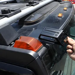 For Hummer H2 03-09 Stainless Steel Black Roof Side Lights Front and Rear Tailgate Lights Protective Mesh Cover Car Accessories