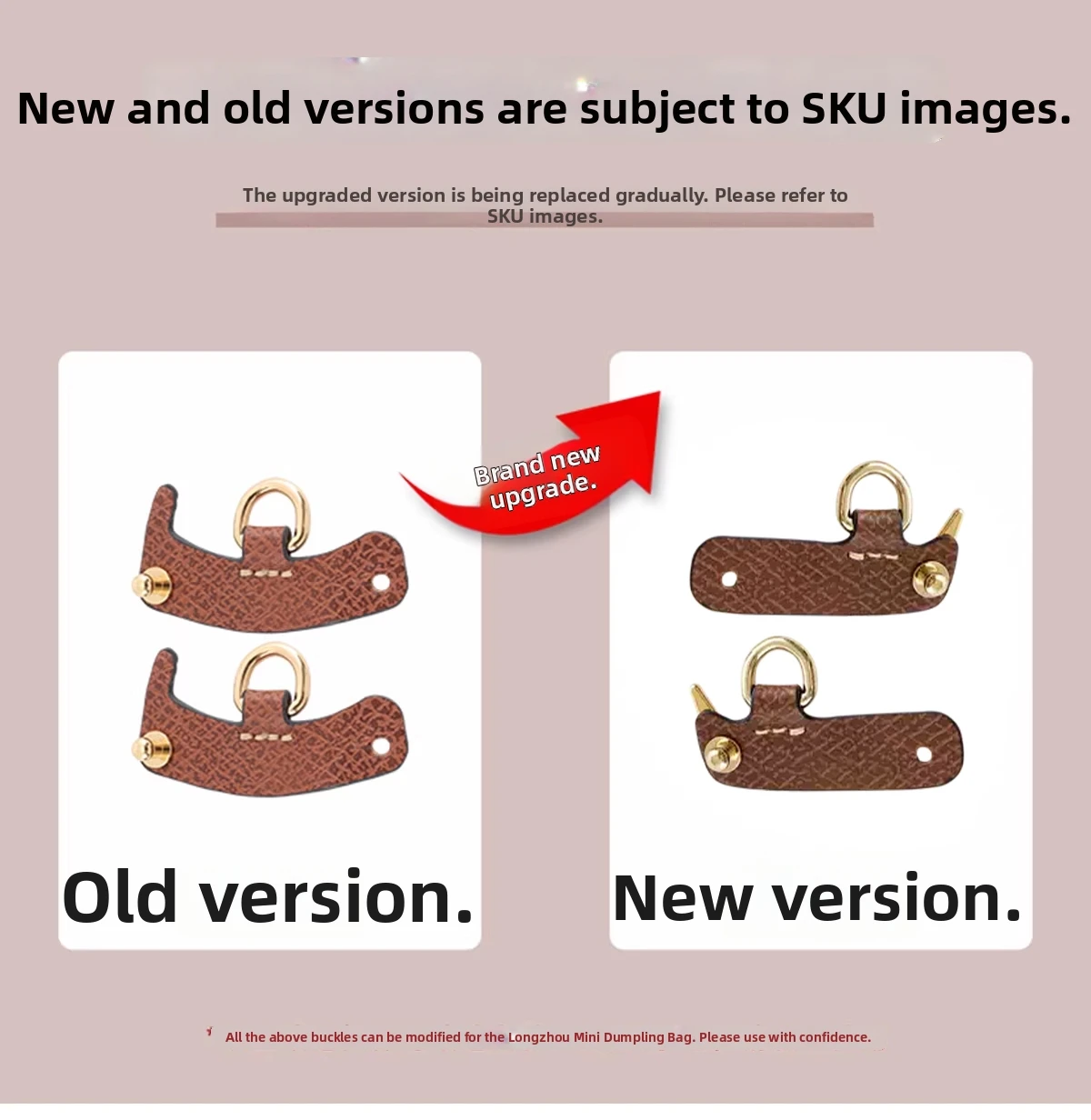 Genuine Leather Shoulder Strap Fit For Longchamp Mini Le Pliage Punch Free Crossbody Bag Strap Accessories