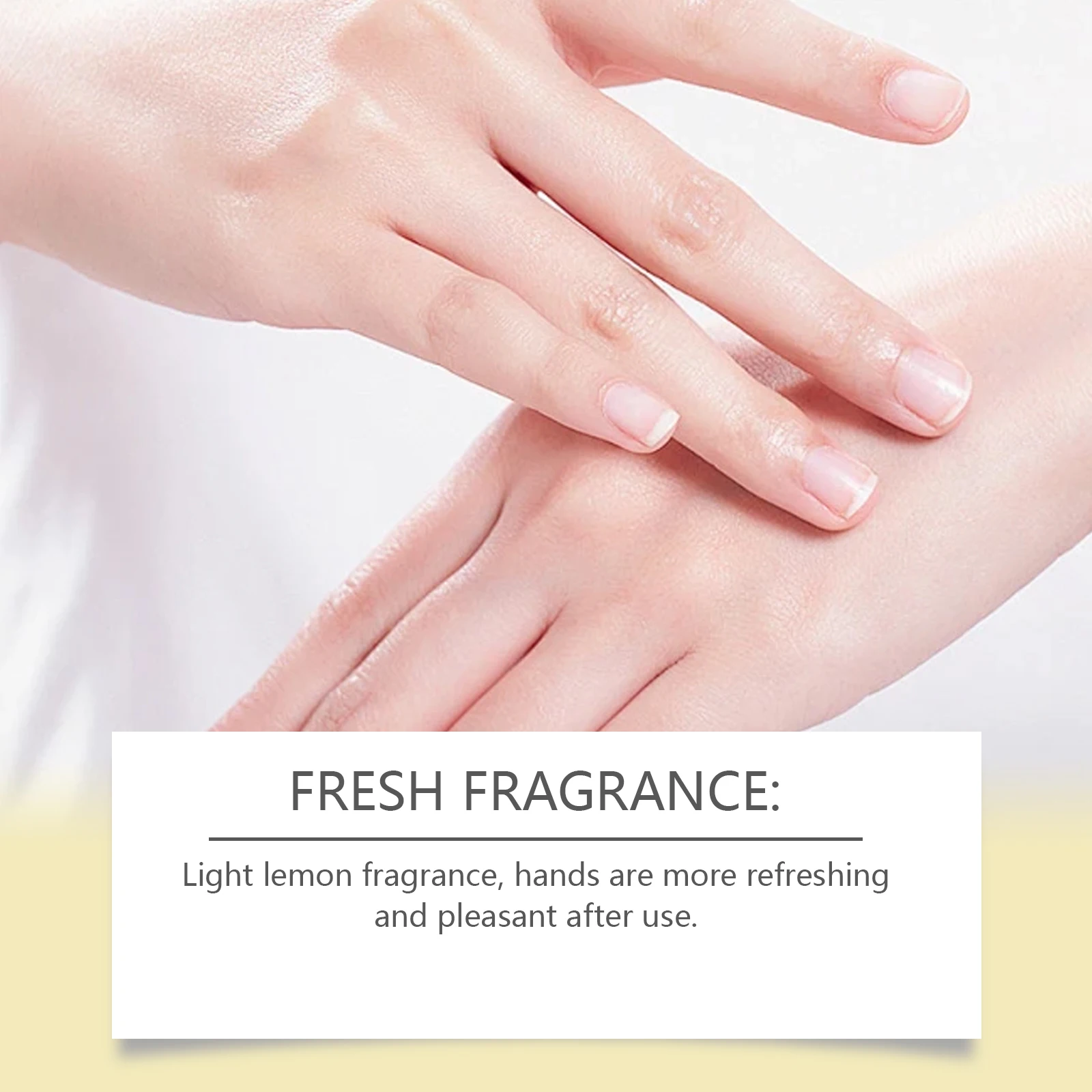 كريم ليمون لليدين، ترطيب مكثف للأيدي الجافة والمتشققة، العناية المغذية على أساس نباتي، غير دهني، امتصاص سريع