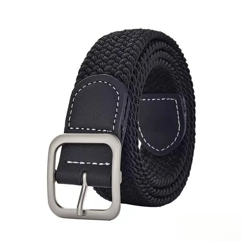 Casual Leather Belt for Teenage Boys Big Kids Canvas Pants Belt Trendy Versatile Young People's Fashion Accessory Spring Summ... view 5