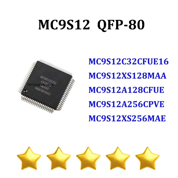 

Free Shipping MC9S12C32CFUE16 9S12XS128MAA 9S12A128CFUE A256CPVE XS256MAE QFP-80