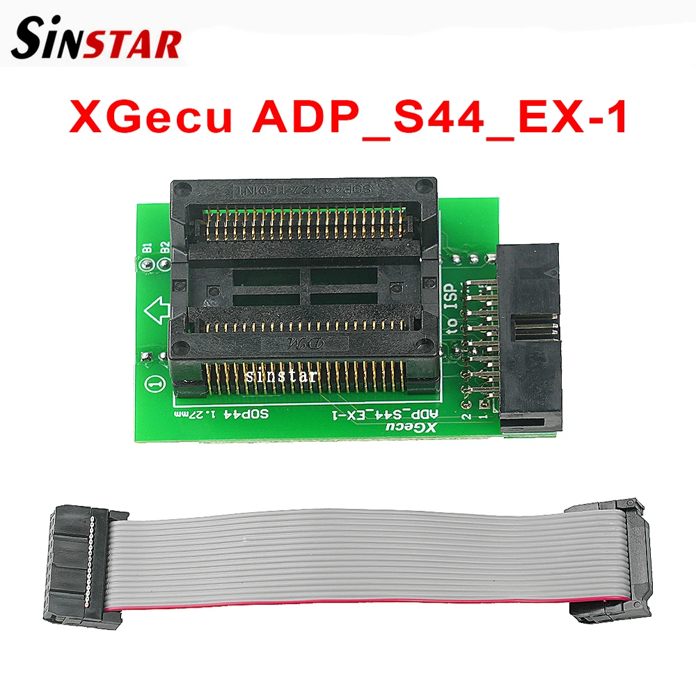 XGecu ADP_S44_EX-1/SOP44 1.27mm Special Adapter for PSOP44/SOP44/SOIC44 ICs for T48 (TL866-3G) Programmer Only with ISP Cable