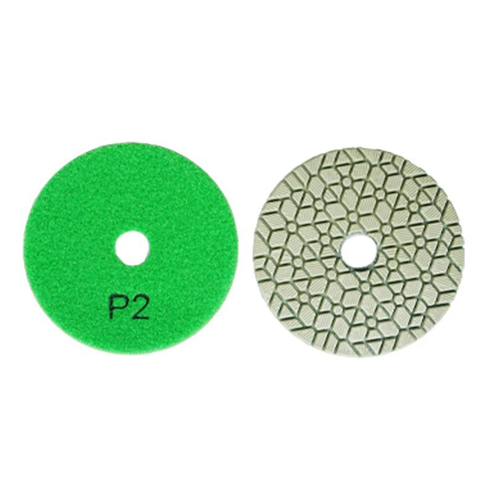 1/3 шт. 4-дюймовые сухие/влажные полировальные подушечки-острые гибкие 100 мм алмазные полировальные подушечки для гранитной плитки, мрамора 1 # /2 # /3 #   Детали инструментов