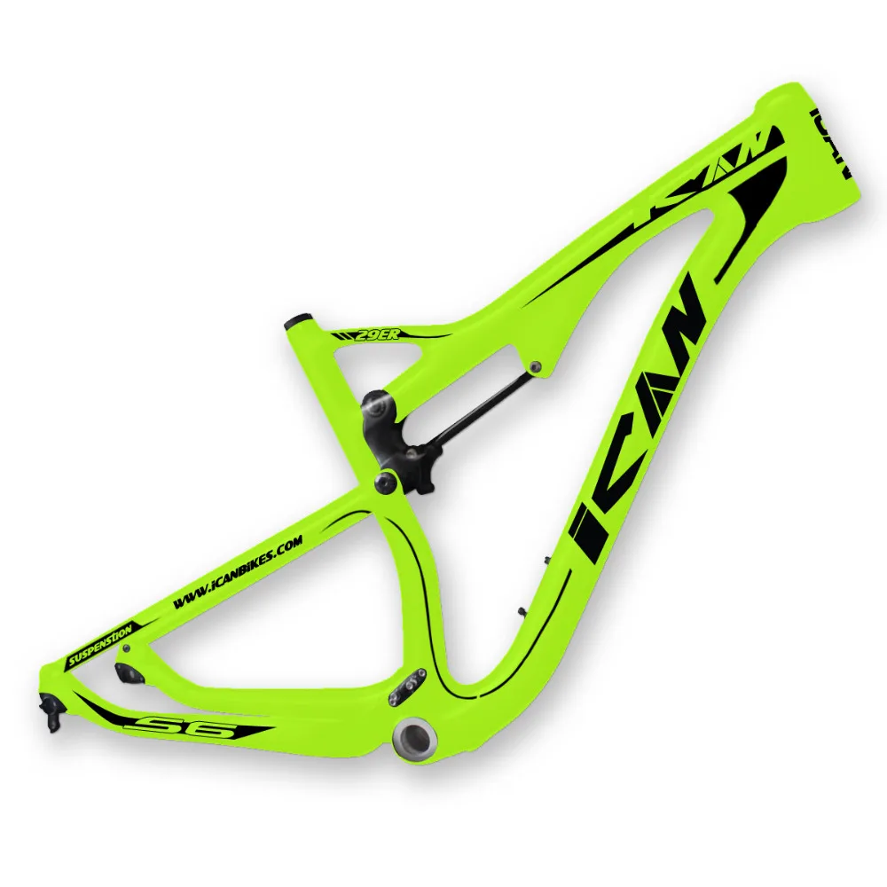 

Карбоновая рама для горного велосипеда 29er с полной подвеской Ican Carbon Mountain Bikes Frames AC036