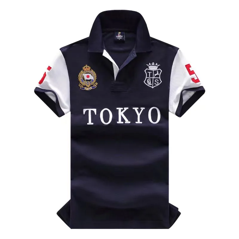

TOKYO Men's Polo Shirt New in Tops & Tees Short Sleeve Fashion Collar T Shirts for Men Plus US Size 5XL 6XL 7XL Summer Clothing