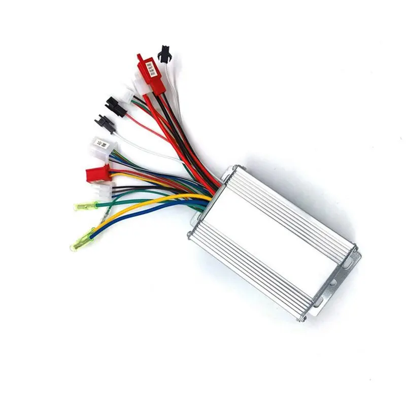 DT39 Ebike Controller, 36V 48V 350W Sine Wave Brushless Motor Controller, Mute for Vector Intelligent for Scooter, Metal,