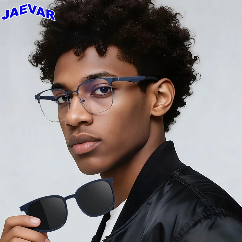 

Новая ультралегкая оправа для очков с магнитной присоской, квадратная поляризованная мужская и женская оправа для очков, оправа для очков с зажимом 91753