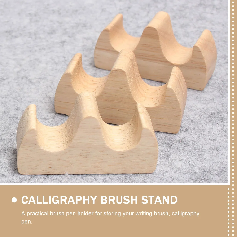 12 Pcs Brush Holder Pen Holders Painting Desktop Writing Rack Rest Plastic Chinese Calligraphy Stand