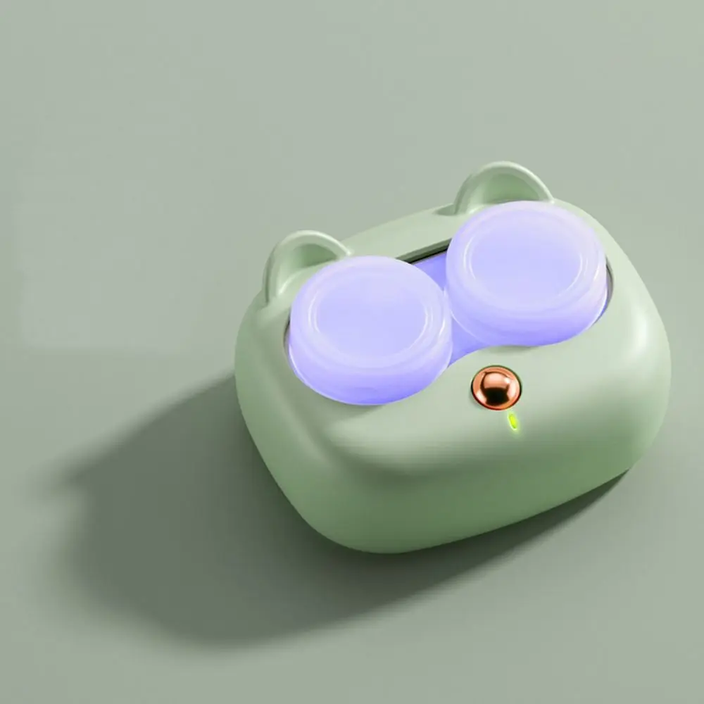 Ultrasonic Contact Lenses Cleaner Portable Remove Tear Protein Cleaning Machine Fully Automatic with Removable Box