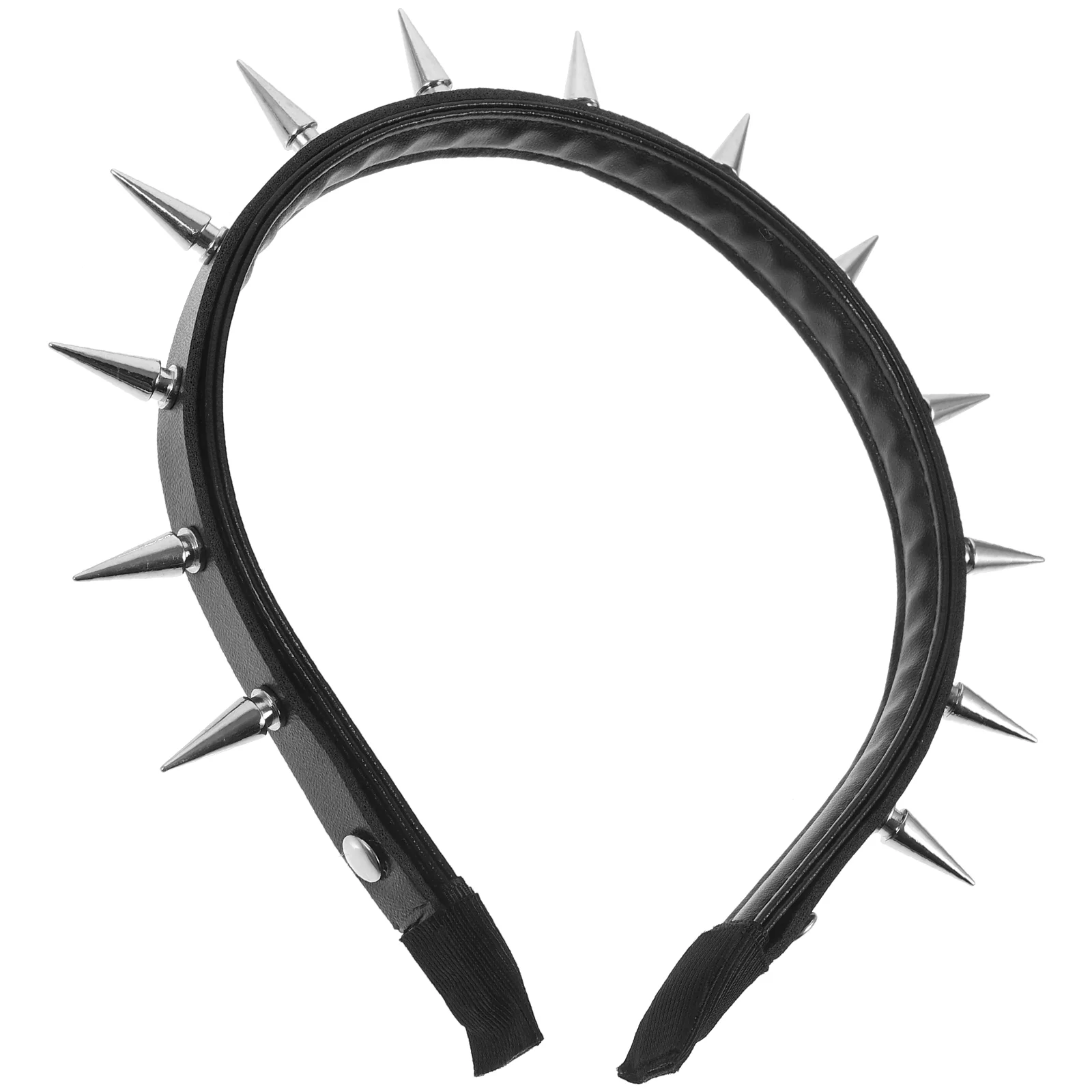 Rivet Punk Headband Spiked Goth Statement for Women Black Studded Headpiece Lightweight Comfortable Party for Women