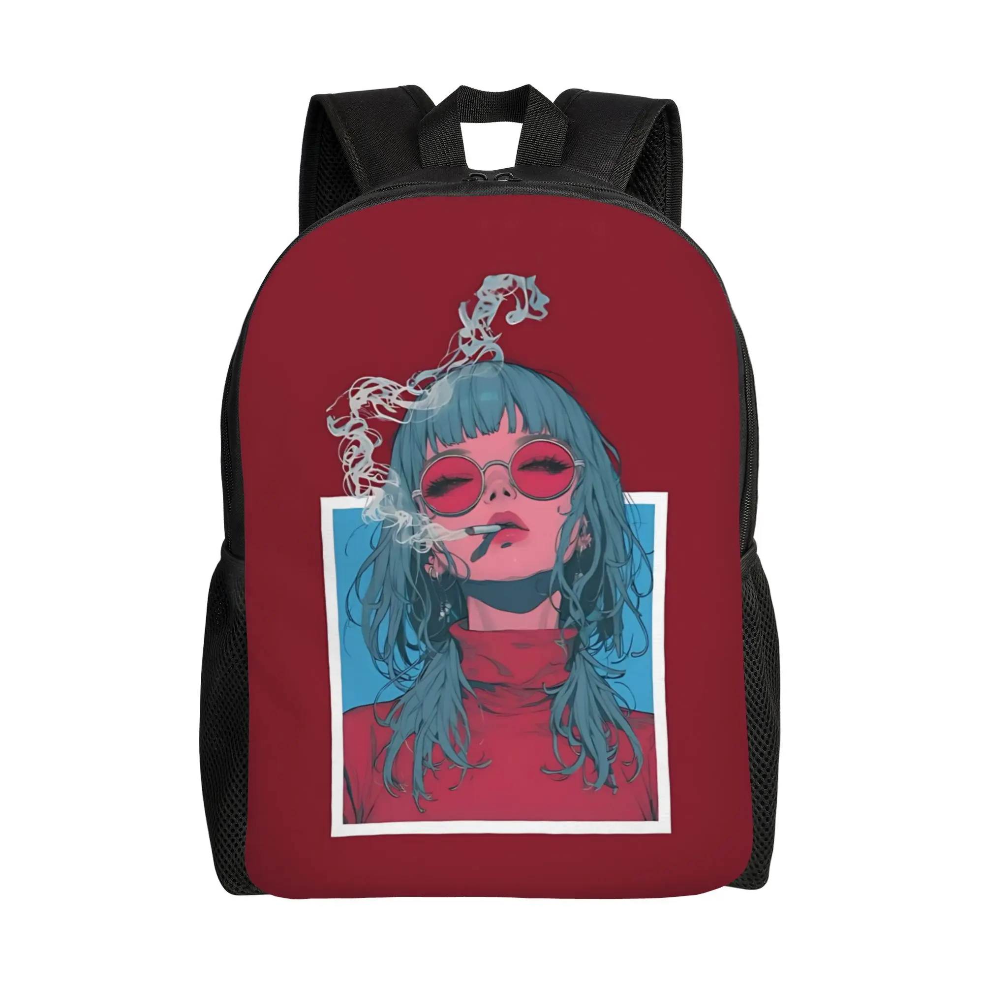 

fashion backpacks Cool anime character Daypack mochila Super Quality For Work Office Zipper Closure Rucksack