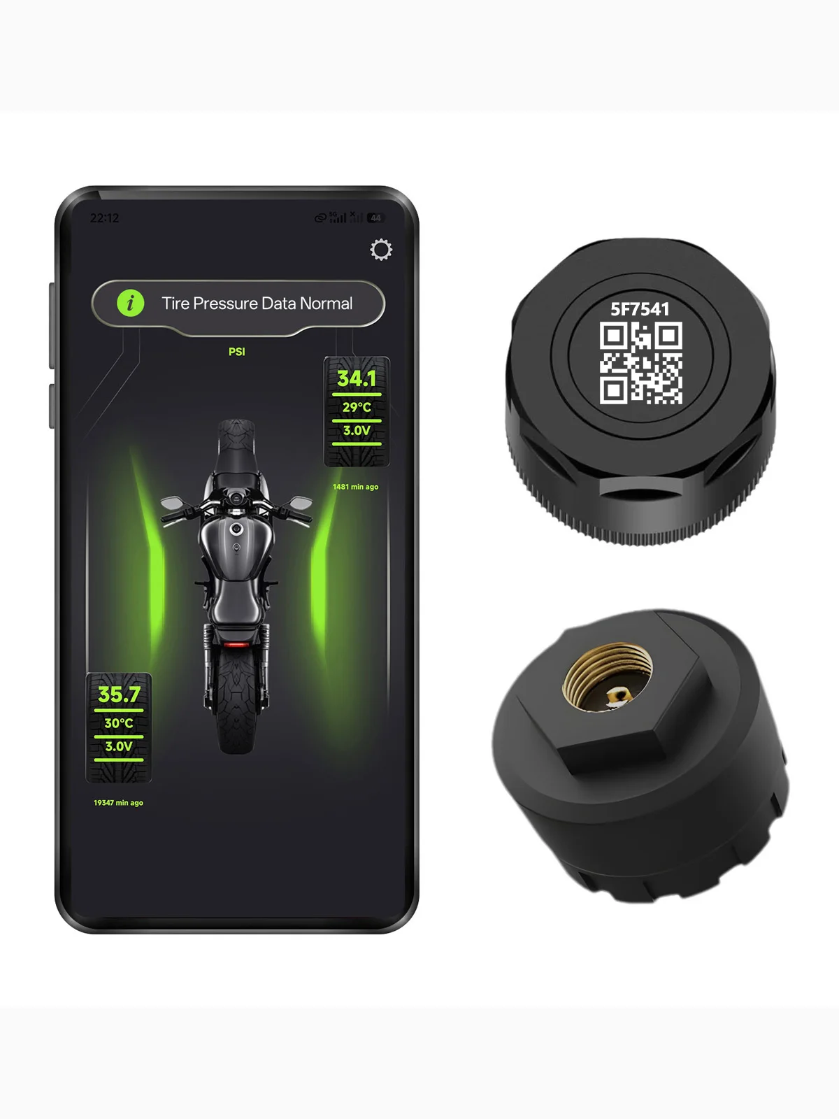 AliExpress Neelyke Motorcycle TPMS 2 Sensors Bluetooth 5.0 Tire Pressure Monitoring System Pit Bike Tyre Tester Diagnostic Set Moto Accessories