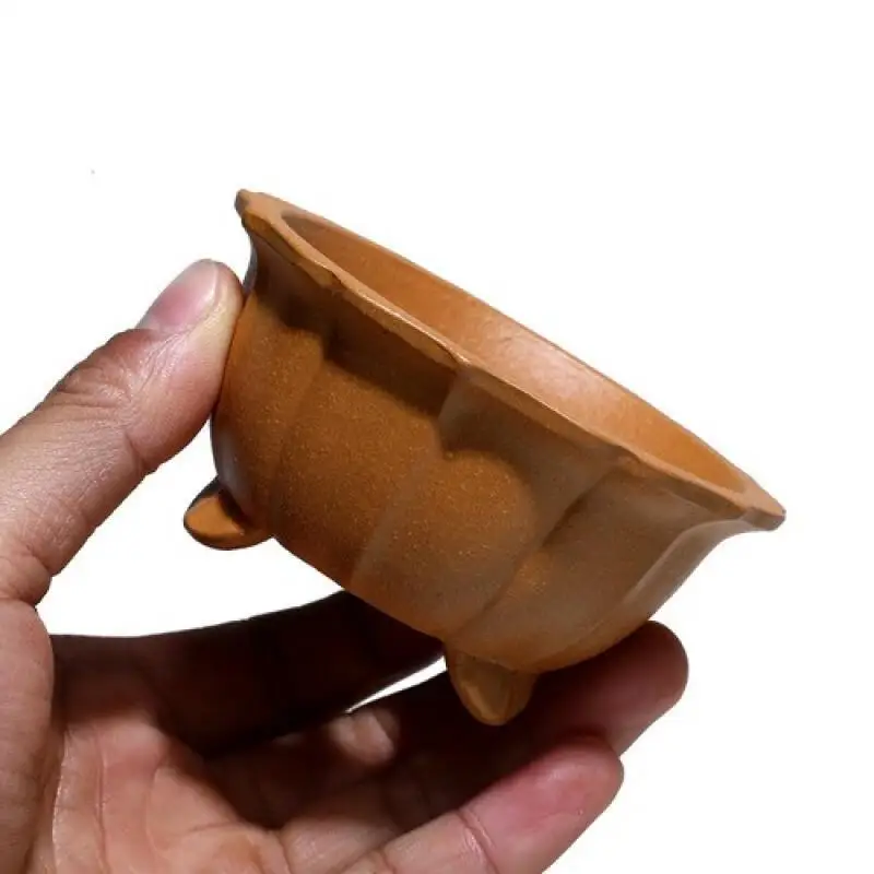 

Chinese Zisha Classical Miniature Flower Pot Succulent Bonsai Pot