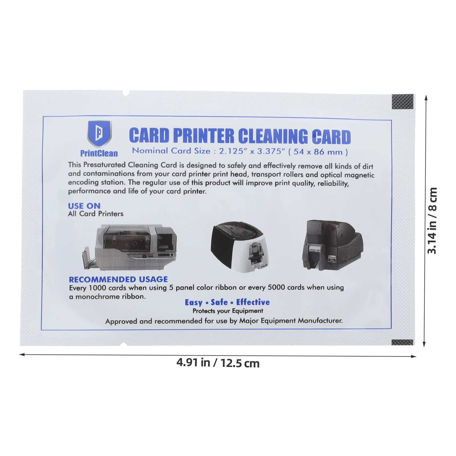 10pcs POS Terminal Cleaning Card Credit Card Machine Reader Cleaner Reusable Printer Blank Cleaning Cards