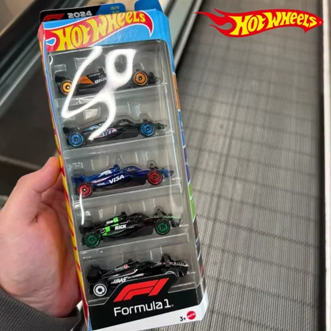Original Hot Wheels X Formel 1 1/64 5-pack Moneygram Haas F1 Team Kick Sauber F1 Team Samlarbil Leksaksgjuten Fordon Present 12 best sales Hot Wheels 5-pack - №1
