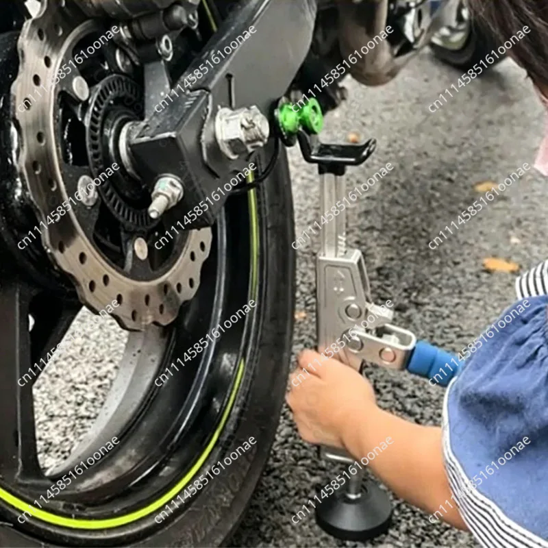 Portable Motorcycle Jack Frame Lifting Double Rocker Arm Chain Washing Tire Removal and Maintenance Universal