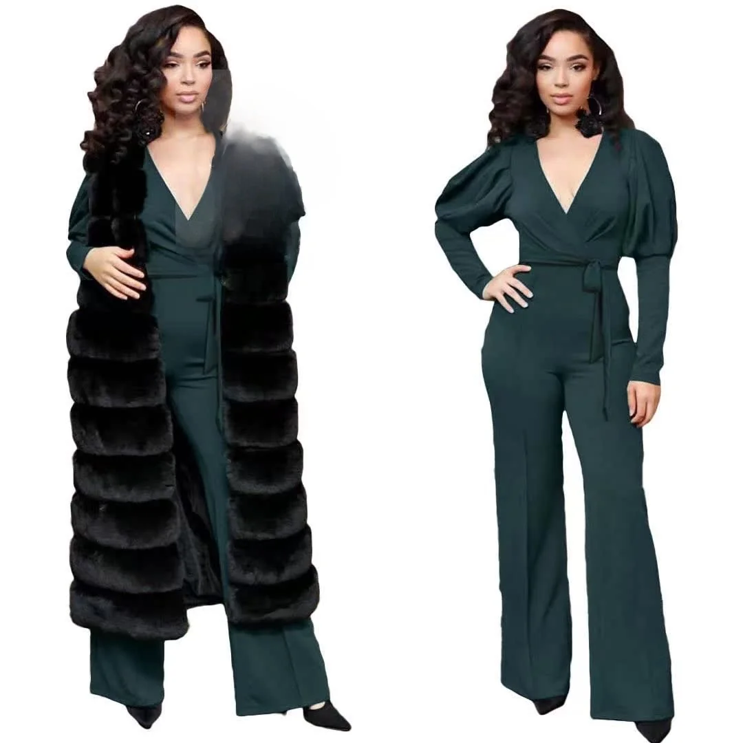 

Women's round Ne Sweater Autumn Winter Casual Top Low Waist Long Pants Comfortable Acrylic Fabric Faionable Ladies' Wear