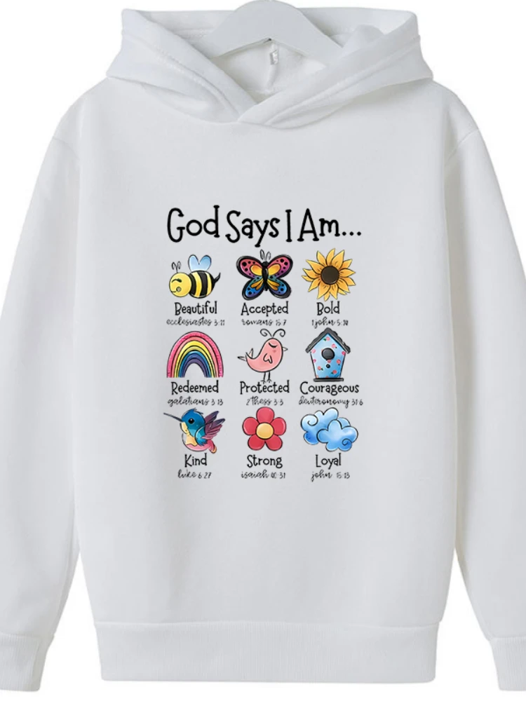 Kaus Lucu Gambar Hewan Kartun Santai Atasan Hadiah Ulang Tahun Kekasih GYM Anak Perempuan Pakaian Tebal Sweter Hooodie Anak-anak