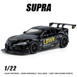 1:22 Supra Metal Sports Vehicle Alloy Car Model Hot Wheels Premium Fast and Furious One Piece Diecast Supercar Gift for Children