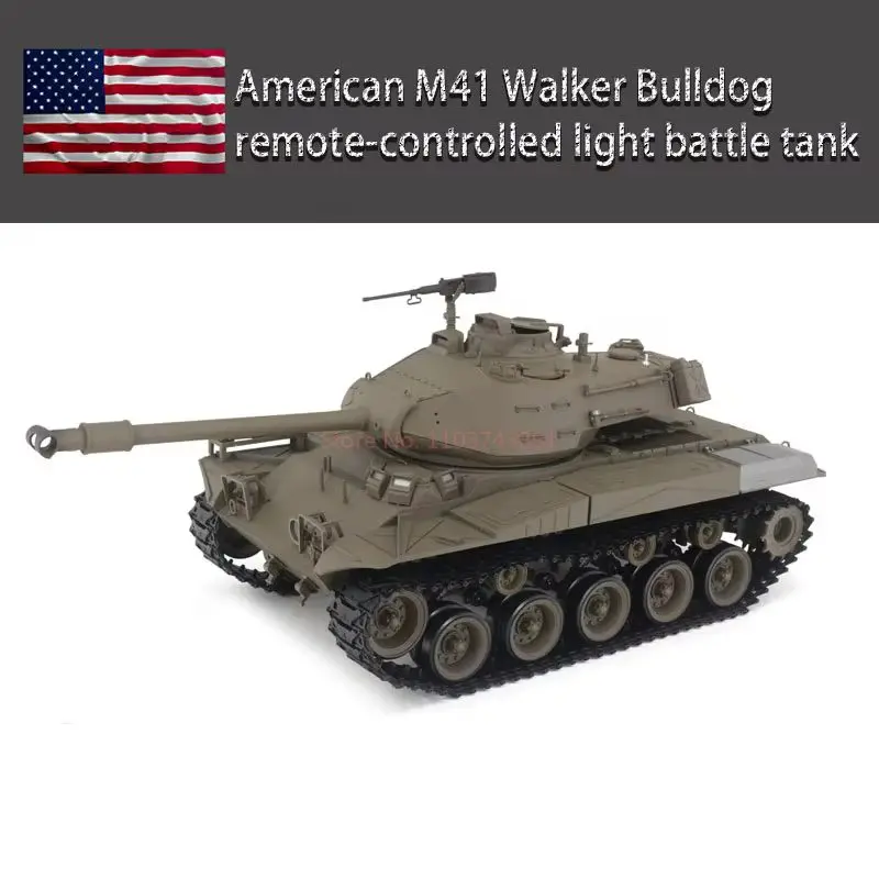 Henglong 1/16 3839-1 US M41 Walker Bulldog Lekki Zdalnie Sterowany Czołg Wielofunkcyjny Model Symulacyjny Wojskowy Zabawka Chłopiec Dorosły Gi