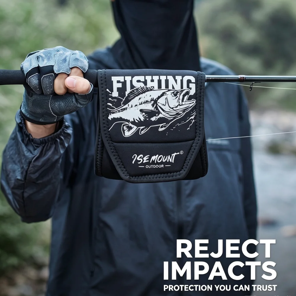 Three-layer Fishing Reel Storage Bag Thickened Spinning Reel Protective Bag Shock-resistant And Wear-resistant Tool Storage Bag