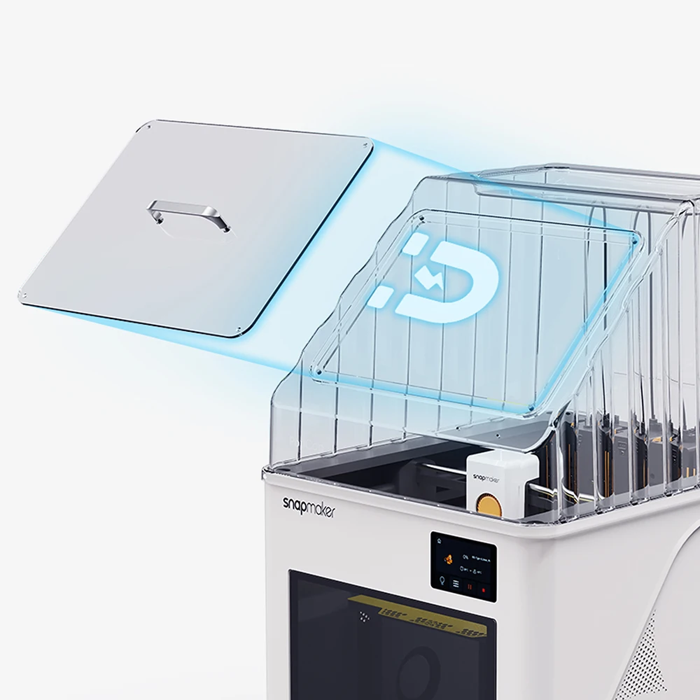 

Верхняя крышка BIQU PopCap Snapmaker U1 из высокотемпературного поликарбоната, изолированная, пылезащитная, для корпуса Snapmaker U1 Top Hat