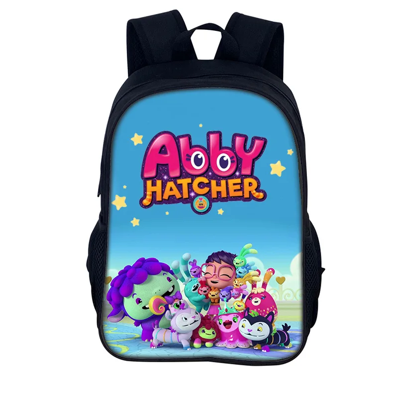 Abby Hatcher Bookbag กระเป๋าเป้สะพายหลังโรงเรียน 3D พิมพ์ Oxford กันน้ําชาย/หญิงกระเป๋าเป้สะพายหลังนักเรียน