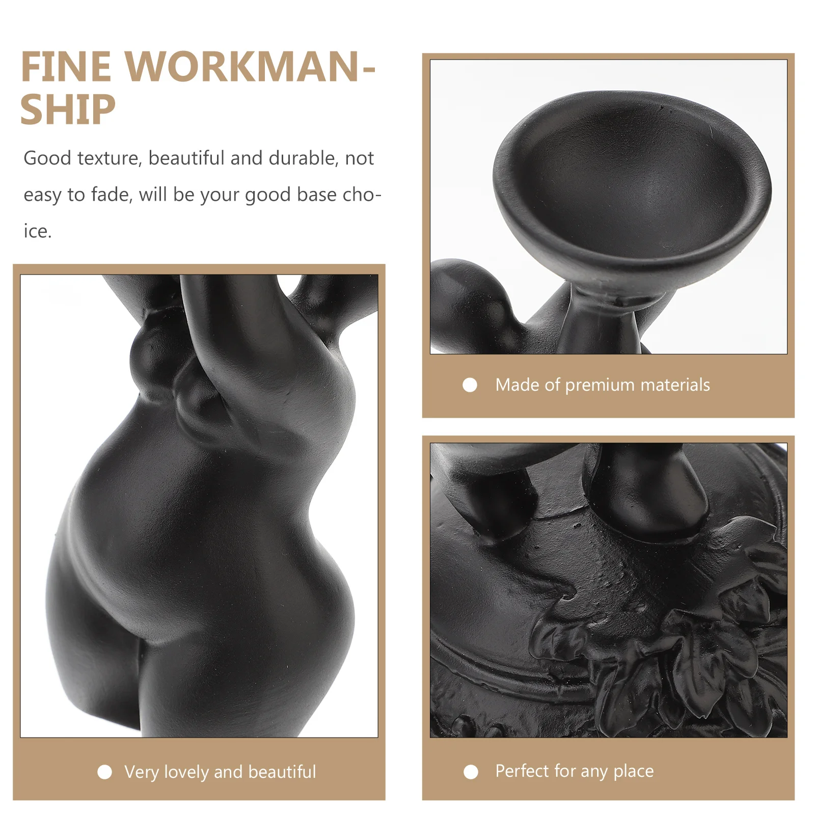 

1Pcs Resin Crystal Ball Base Mild Material Home Decorative Stand Unique Beauty Sculpture Chic Ornament