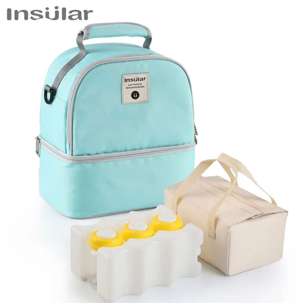 Mummy Diaper Backpack Baby Milk Food Storage Thermal Bags Warmer with Feeding Bottle Thermal Keeps Drinks Cool Travel Backpack