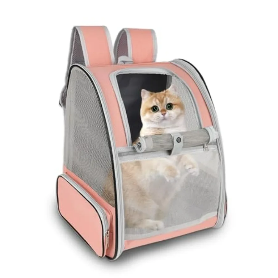 

Cat Backpack Carrier, Pet Carrier Airline Approved for Small Dog Cat Puppy Kitten Bunny, Ventilated Mesh Design Animal Backpack