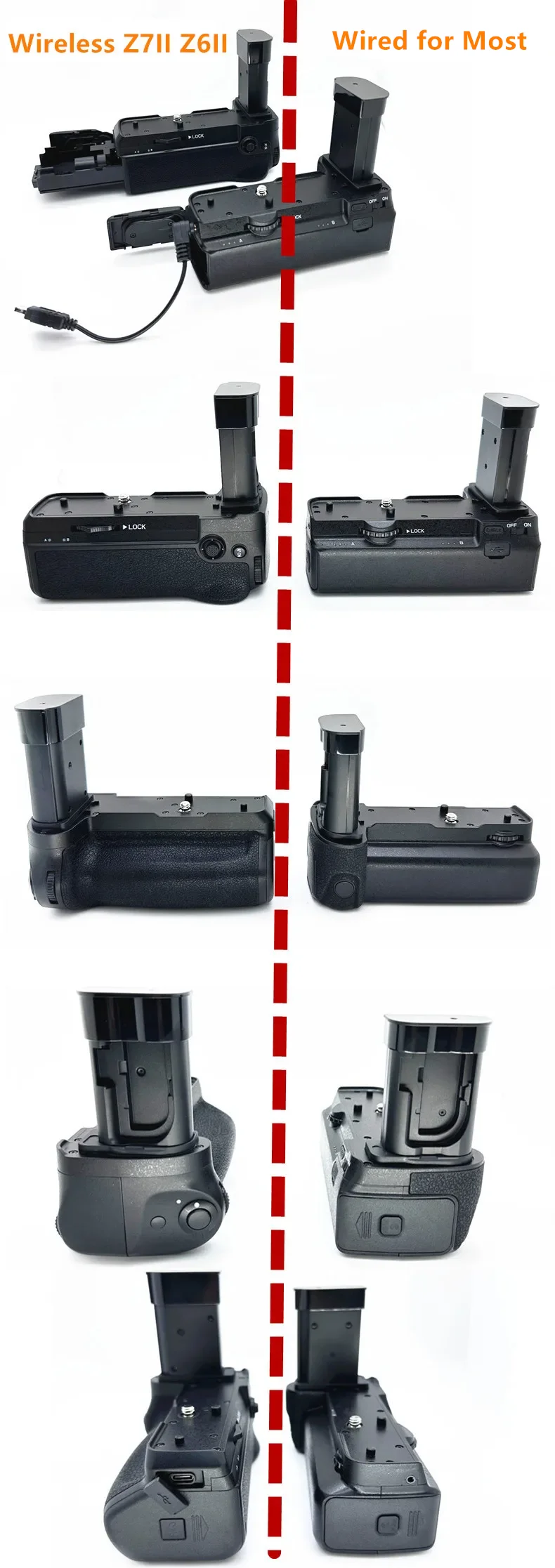 DSTE MB-N12 Empuñadura Batería Para Nikon Z8: Doble Carga, Agarre Vertical Y USB-C | 2x EN-EL15