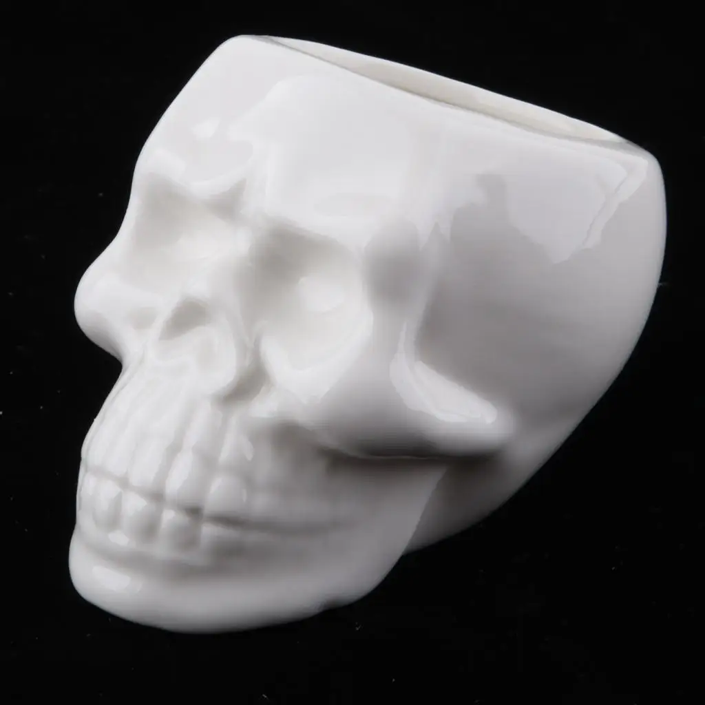 Ceramic Skull Flower Pot Imitation Head Planter Horrible Table Decor for Office House Garden Balcony